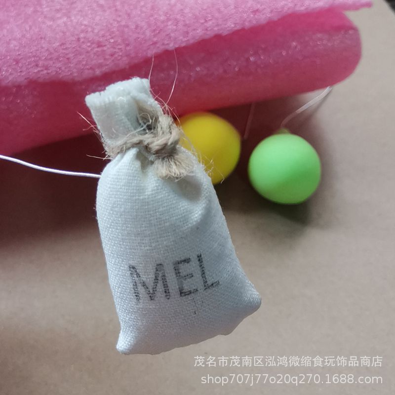 DOLLHOUSE小布娃娃屋配件 DIY場景模型 拍聶道具創意小擺件小布袋