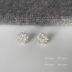 太陽の花真珠のピアスの女性の爆発的な高級感のイヤリングの冷たい風の大衆の気質の耳飾り