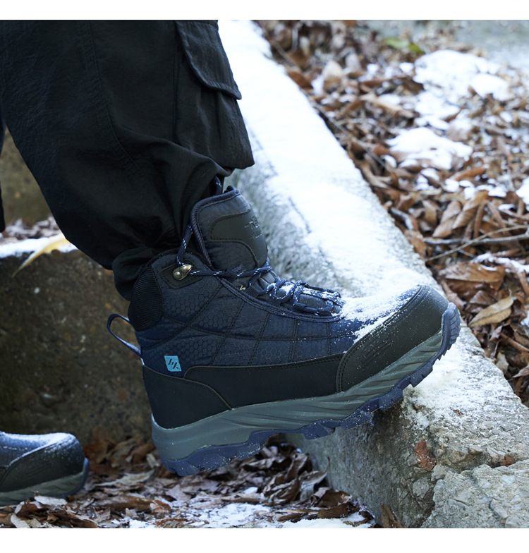 Wool Fur One Wool Boots Men's Coldproof Boots Padded Thickened Outdoor Tall Cotton Boots_voghion.com