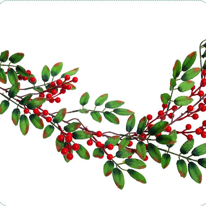 クリスマスの花の赤い実の装飾のクロスボーダーのクリスマスの雰囲気をシミュレーションします。|undefined