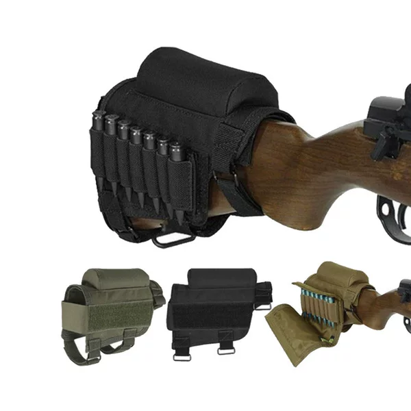 Lupu's New Cs Seven-Hole 98K Outdoor Multi-Functional Camouflage Tactical Bullet Bag Cheek Bag Accessory Bag Gun Holder