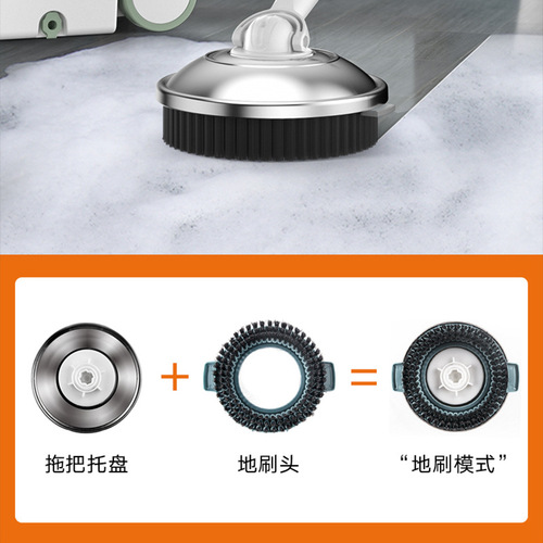 Household rotating mop bucket hand-washable lazy absorbent replacement mop dry and wet tiles wooden floor mop clean mop