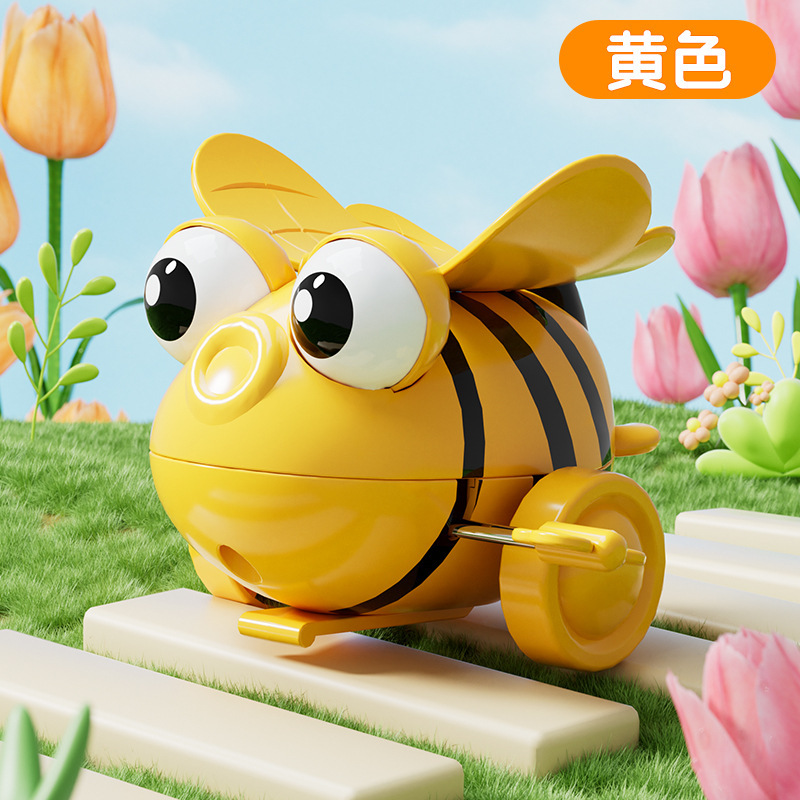 子供用ゼンマイ巻き蜂のおもちゃ、転がる蜂虫、赤ちゃん、早期教育、教育的でかわいい|undefined