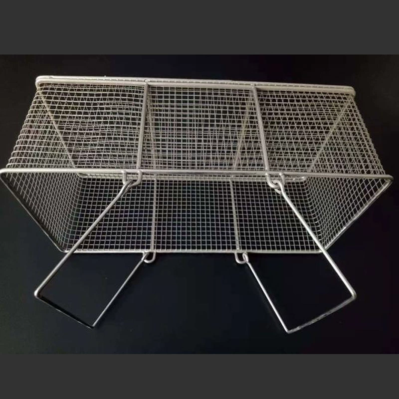 Filter stainless steel, rectangular basket, stainless steel AISI 304