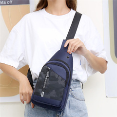 廠家批發男士胸包潮牌運動牛津布斜挎包新款大容量時尚休閒單肩包