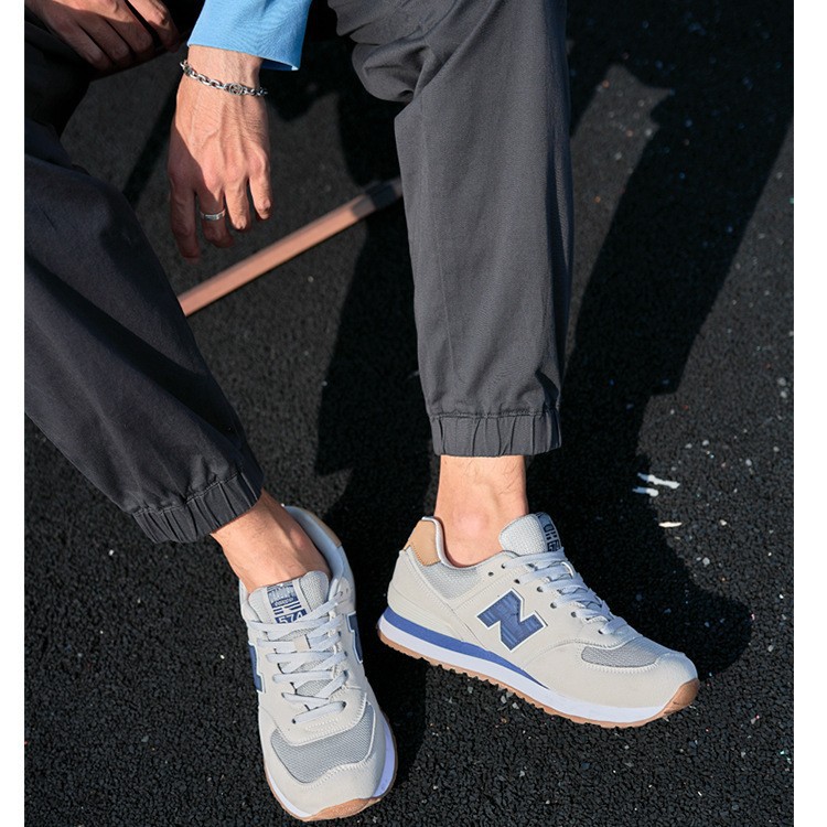 Men's Running Shoes Fashion Mesh Sneakers Breathable Trendy Versatile Korean Casual N-Shaped Sports Shoes