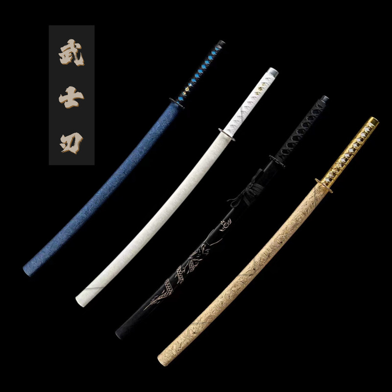 Longquan High Manganese Steel One-Piece Real Knife Oriental Martial Arts Knife Self-Defense Cold Weapon Tai Sword Japanese Samurai Blade Unedged