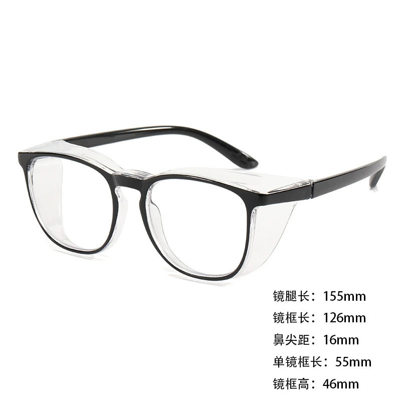 VGOファッションスポーツ99花粉防止メガネ防曇ブルーライト術後黒色保護目シリコンリング保護辺防風鏡