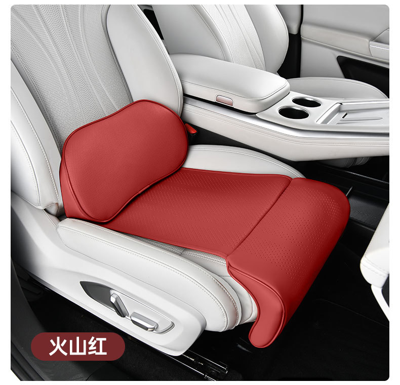 Car seat leg rest cushion upgraded with integrated lumbar support and extended foot support, suitable for all seasons, new interior accessory
