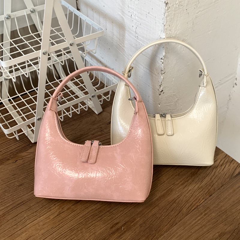 Women's Leather Crescent Handbag - Versatile Shoulder Crossbody_voghion.com