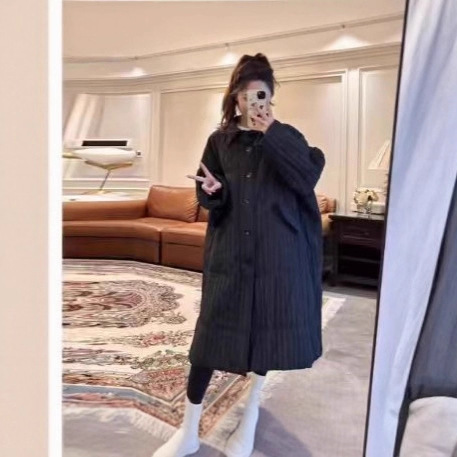 Autumn and Winter Fashionable Maternity Clothing, Retro Literary and Artistic Maternity Cotton Clothing, Lightweight, Warm, Loose and Belly-Covering Maternity Long Cotton Clothing