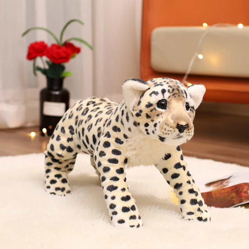 Simulación pequeño Tigre muñeca de peluche de juguete León leopardo muñeca niños comodidad almohada muñeca de trapo actividad regalo