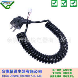 国标欧规美式澳规日本英规 弹簧线三/两芯螺旋线PUPVC电源弹簧线
