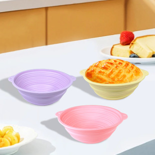 Foldable Bread Baking Fermentation Bowl, High Temperature Resistant, Easy to Demould, Food Grade Household Baking Tools, Dough Fermentation Basket