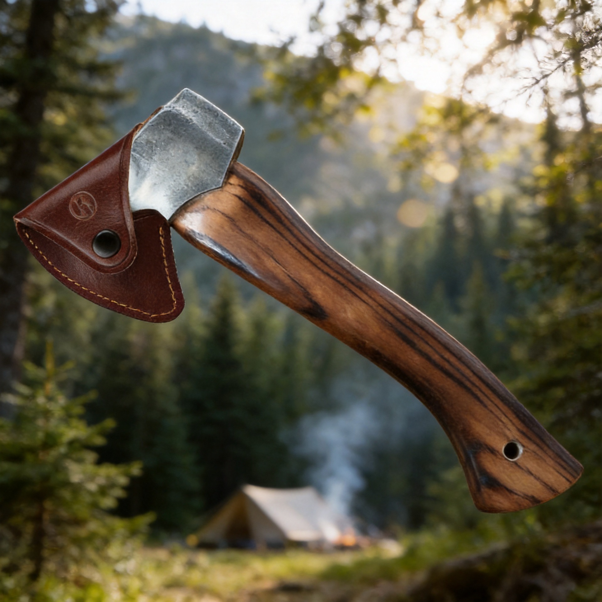 Outdoor Camping Axe Leather Sheath Tool Storage Set, Axe Blade Protective Cover, Firewood Splitting Axe Cover, Axe Guard