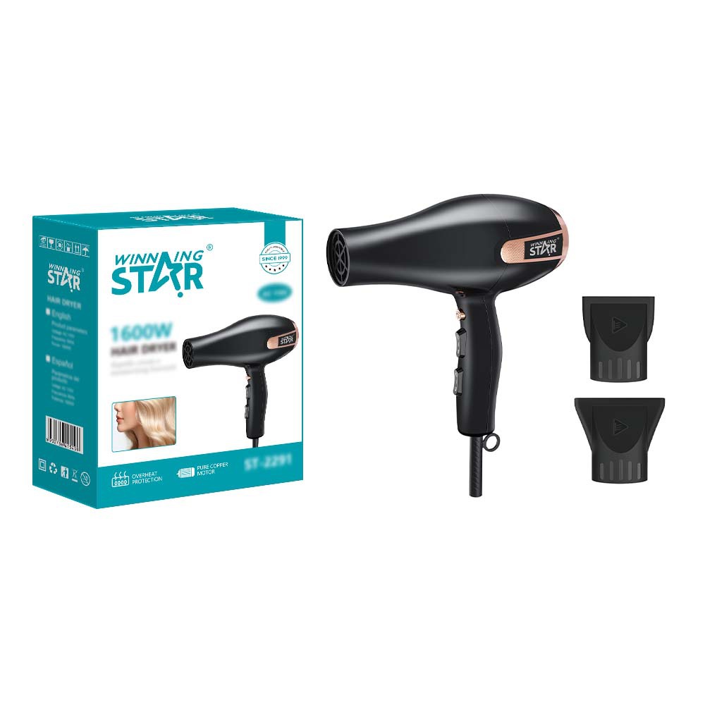 Winning Star, estándar estadounidense transfronterizo, velocidad del viento fría y caliente, secador de pelo anti-secado de alta potencia, Hair Dryer