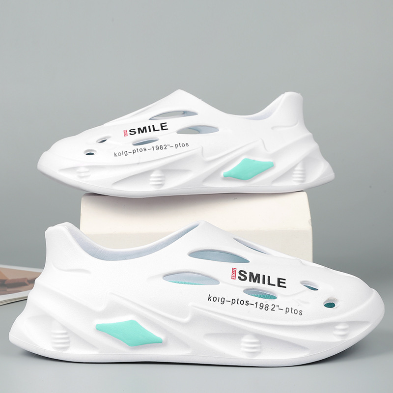 Sandalias para hombres 2024 moda antideslizante al aire libre aumentando la sensación de pisar zapatillas de pie sandalias ligeras transpirables