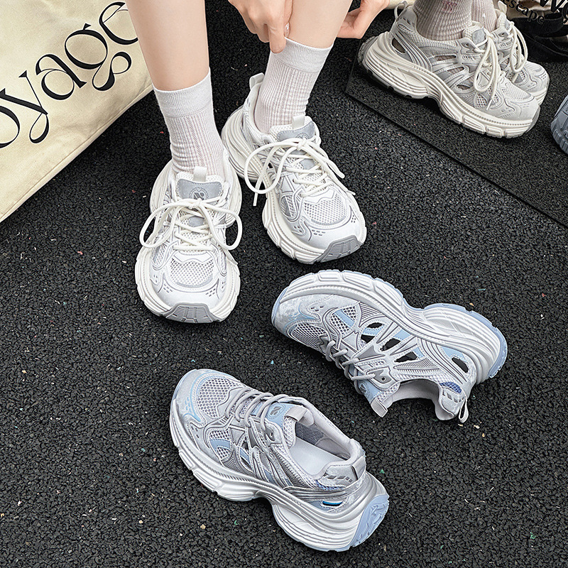 2025 여름 여성 아빠 신발 통기성 조깅 신발 패션 다목적 하이킹 하이킹 신발 ins 인터넷 연예인 유행 신발 샌들