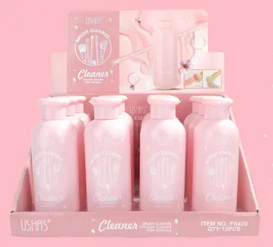 (Caja de presentación) Solución popular de la limpieza del cepillo del maquillaje de USHAS duradera