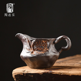 Tao fan old rock mud fair cup hand carved lotus plum tea sea retro ceramic nutritious tea maker tea cup