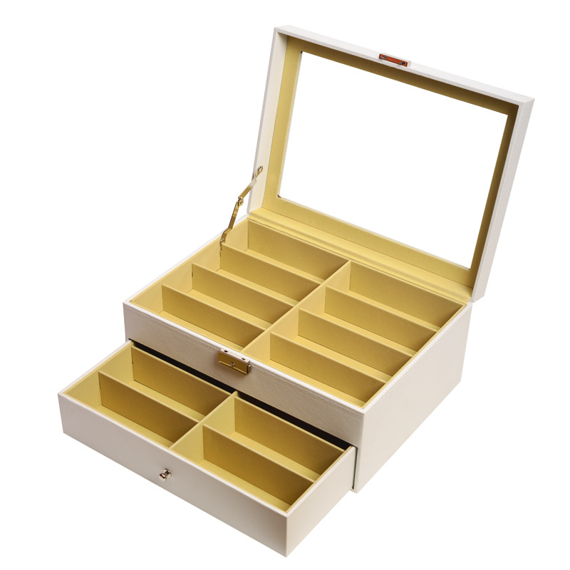 흰색 2단 16구 안경 케이스; 1호