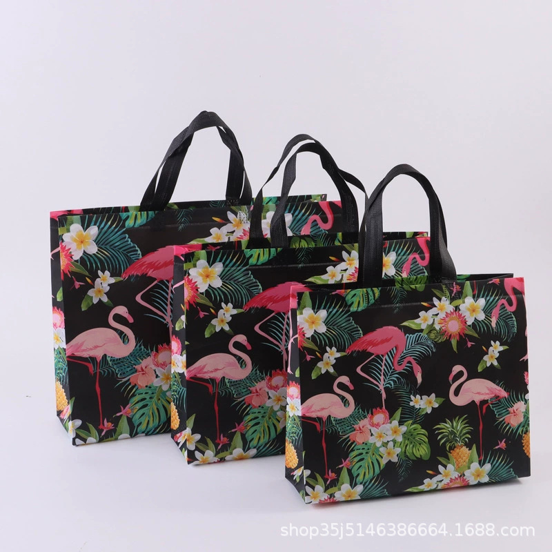 Bolso no tejido recubierto en stock impreso LOGO bolsa de ropa de moda embalaje de regalo bolsa de Banco de costura impresa