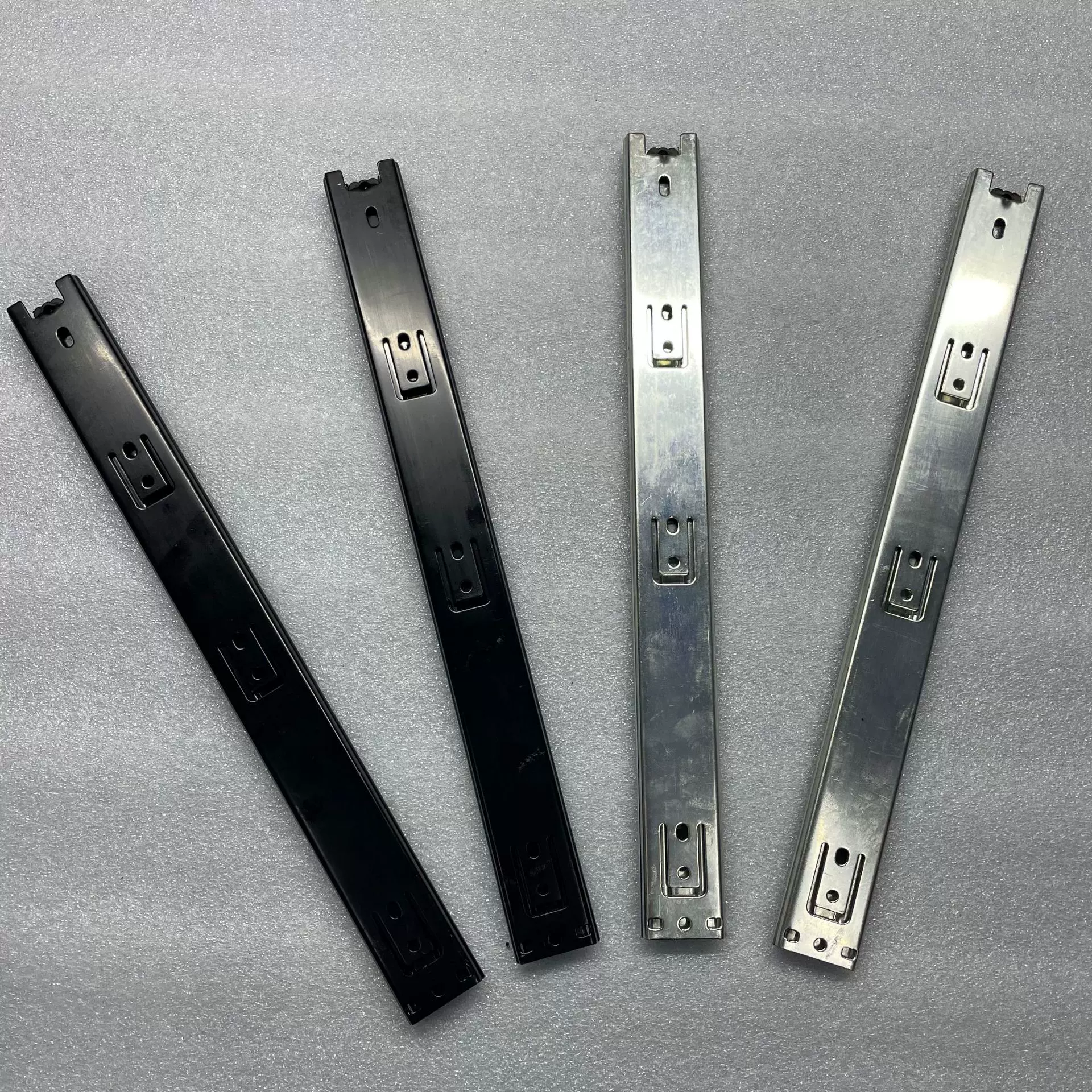 供应钢珠滑轨/35宽1.0厚抽屉三节轨/家具五金配件