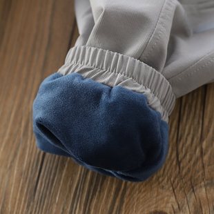 Boys' Arrow Fleece-Lined Jogger Casual Pants 2025 Autumn and Winter Style Jogger Casual Children's Warm Sports Trendy Pants