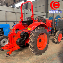 四轮拖拉机带绞盘电力电缆放缆牵引机械产品河北厂家生产施工电动