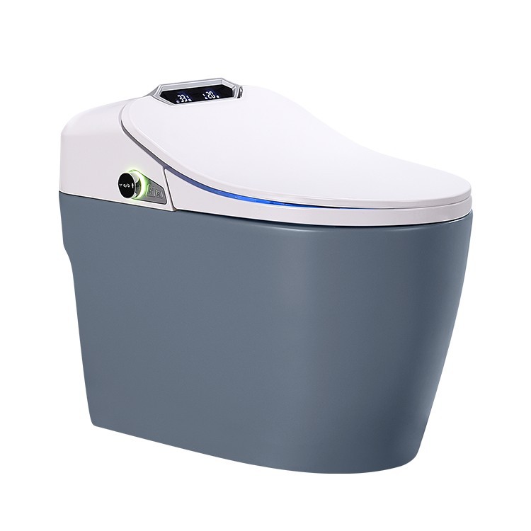 Weiyani marca de alta temperatura disparó mate azul inodoro inteligente completo automático de gama alta versión de gama alta image 6