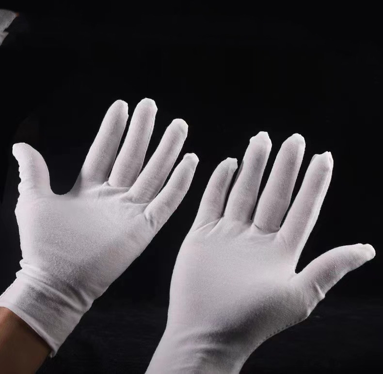 Children's Literary and Art Performance Show Mario Glove Student Military Training Drill Glove Etiquette Performance with Gloves