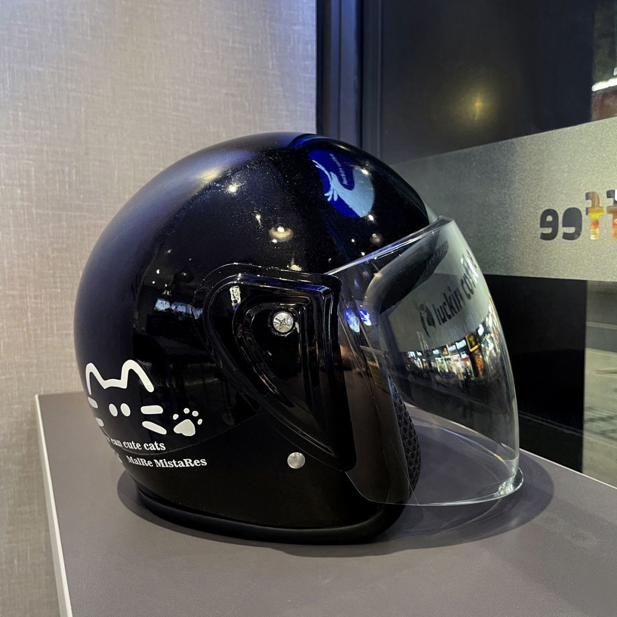 Winter Electric Motorcycle Helmet 3C Certified Cat Ear