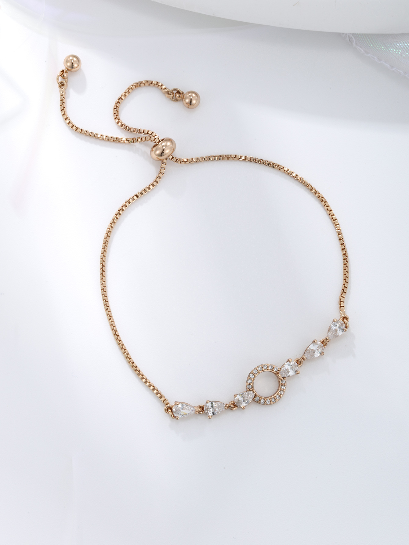 Xuping personalidad simple estirada caja joyas de brazalete de aleación ajustable de oro transfronterizo de 18 quilates mujeres