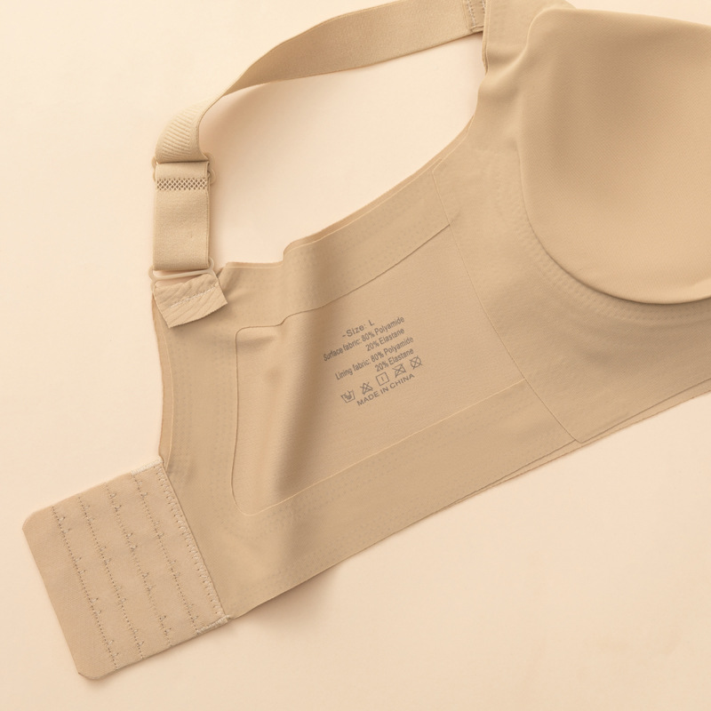 Transfronterizos ropa interior líquido base invisible sin marca ropa interior damas grandes pechos pequeños pechos colaterales anti-prolapso copas de bra