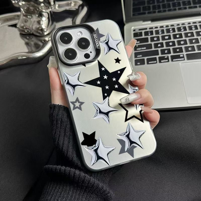 银光星星适用iphone16手机壳苹果15promax酷炫14pro欧美13小众12