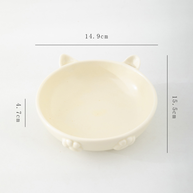 마사 애완동물 그릇(노란색)