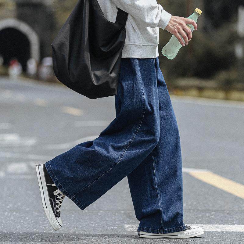 Straight-Leg Men's Stylish Casual Wide-Leg Jeans 2026 Spring New Style for Daily Commuting Straight-Leg Men's Stylish Casual Wide-Leg Jeans 2026 Spring New Style for Daily Commuting