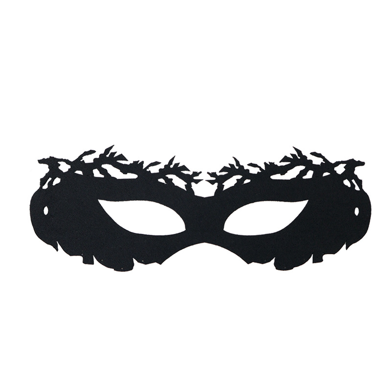 Halloween nuevo baile medio cara no tejido sexy máscara de ojos misteriosa máscara de felt maquillaje espectáculo de emoción props