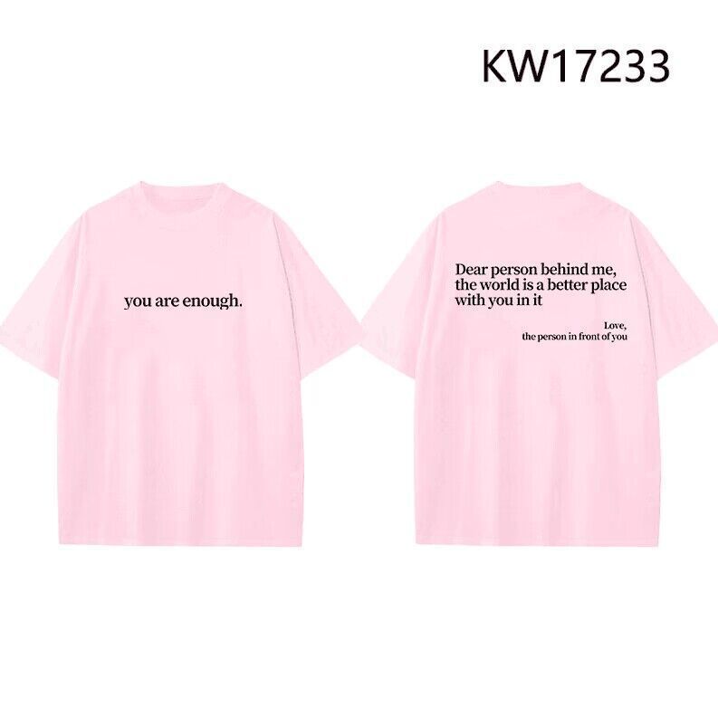 Verano Y2K tops de mujer casual retro de manga corta niña suelta cuello redondo camiseta negra Pedido mínimo de una pieza