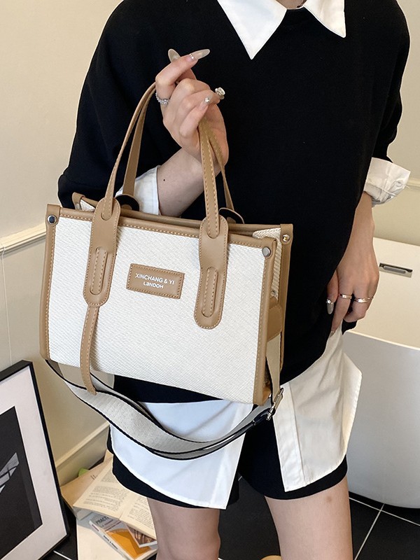 Bolsos de gran capacidad para mujer 2025 nueva tendencia de moda bolso portátil portátil bolso de mensajero de un solo hombro casual simple