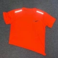 Reflective Hook Short Sleeve Orange T-shirt