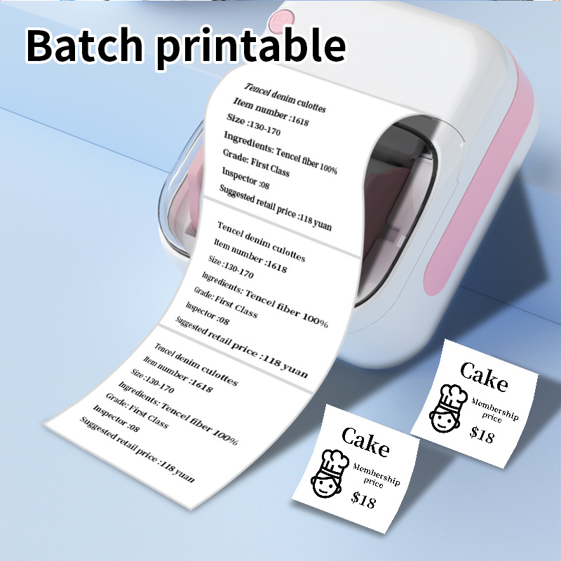 Transfronterizo nuevo adhesivo B3 pequeño portátil inalámbrico foto impresora térmica de bolsillo mini etiqueta de error