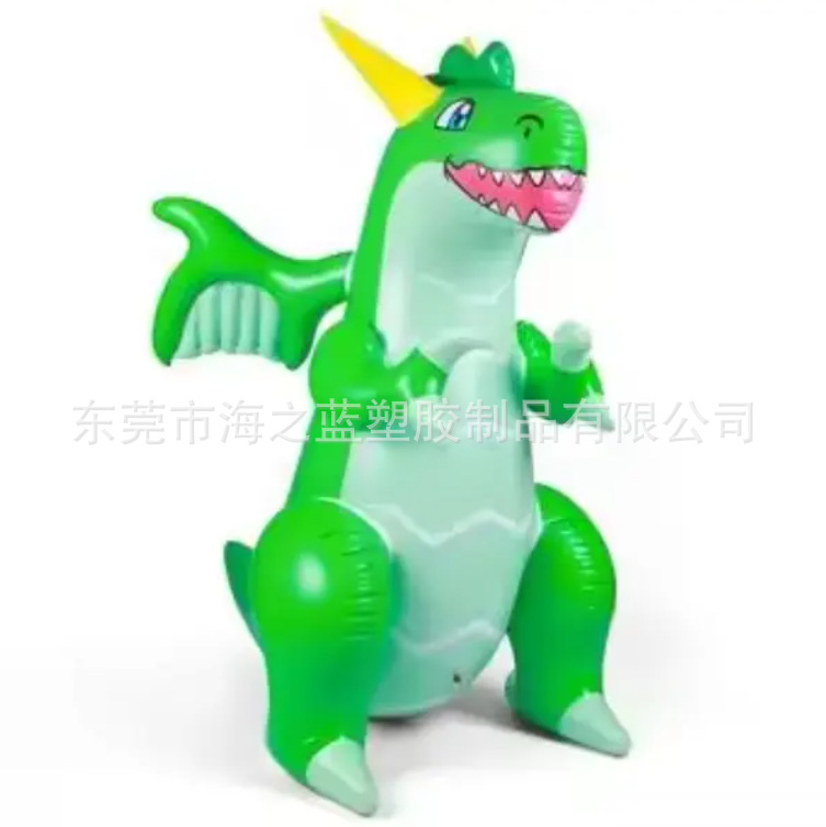 热卖充气PVC卡通绿色恐龙展览仿真广告卡通恐龙动物玩具气模充气