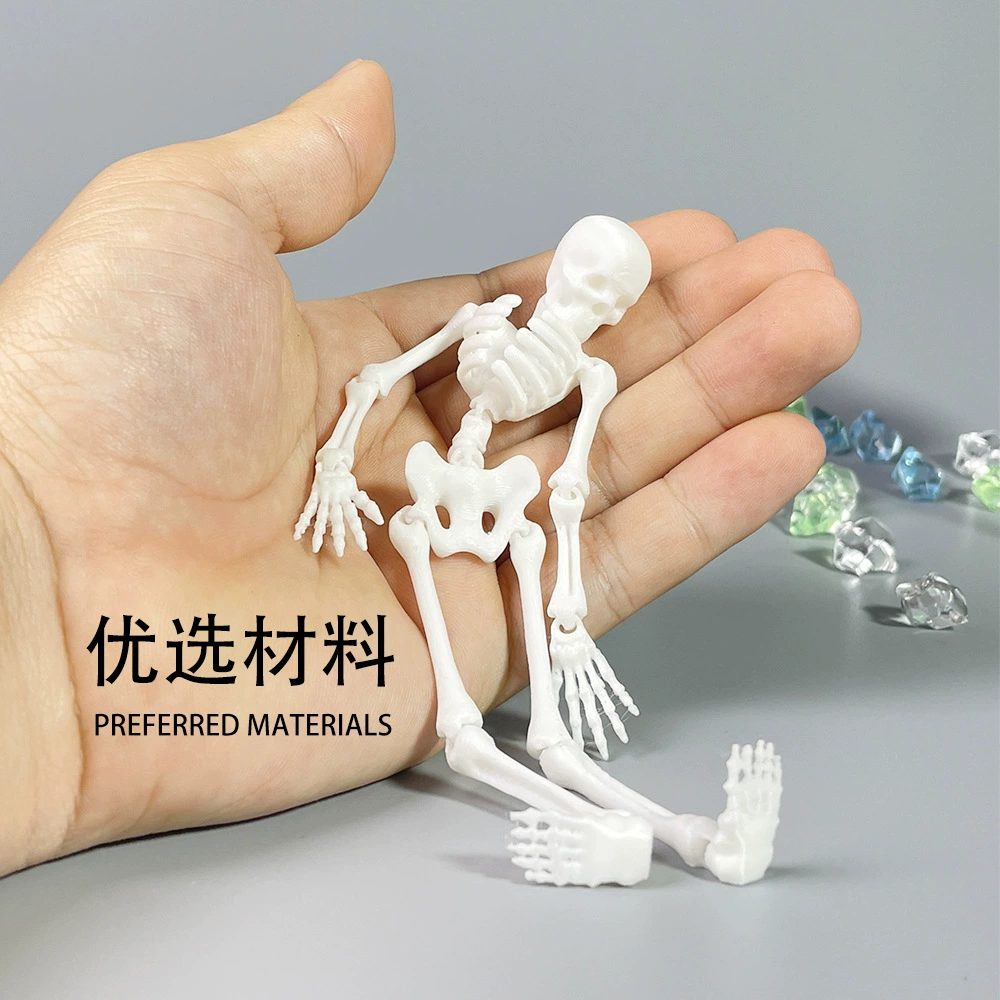 Пластиковый скелет, реалистичный физиологический реквизит, 3D, Хэллоуин