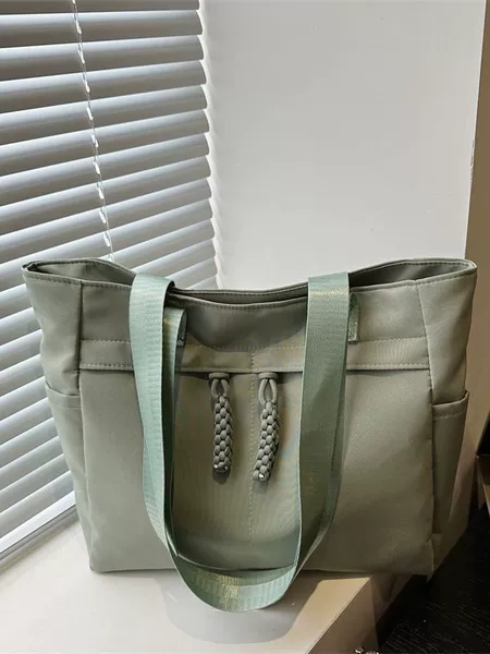Japanese-Style Tote Bag for Women, Trendy Large-Capacity Canvas Bag, Fashionable High-End Niche Shoulder Bag, Underarm Bag