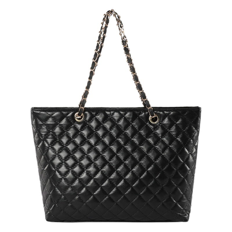 Gran capacidad gran bolsa para las mujeres 2023 nuevo estilo coreano de moda todo partido bolso de hombro mensajero bolsa rómbic cadena bolsa