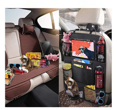 Cross-border 600D Oxford cloth car seat iPad storage bag, car back seat storage bag, car storage bag