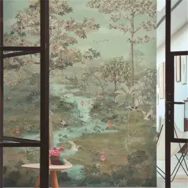 墙纸、壁纸;墙布;壁画