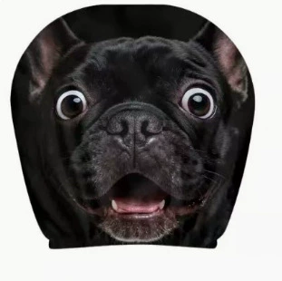pullover printed car headrest cover, TEMU | Universal seat cover - shocked-pug-double-sided-printing-1-piece