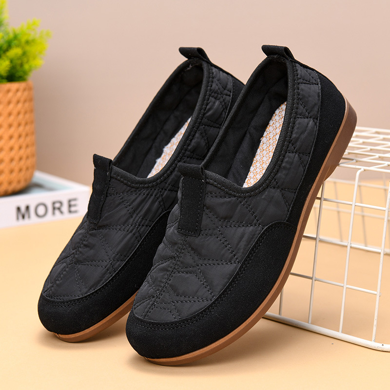 Retro Style Bean Shoes 2025 Spring and Autumn New Fashion Casual Single-layer Shoes Women's Slip-on Soft Sole Not Tired for Mother Shoes